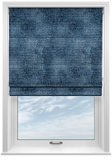 Rya, Sapphire - Twist&Fit Roman Blind